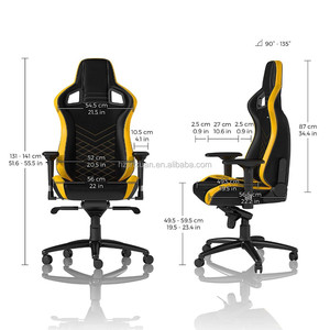 Noblechairs chaise de patron ergonomique réglable pour joueur de bureau avec appui-tête et soutien lombaire chaise de jeu d'ordinateur PC au design moderne - Product Image 3