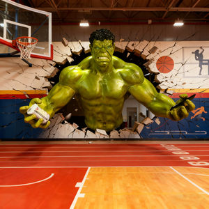 Estatua <span class=keywords><strong>de</strong></span> <span class=keywords><strong>Hulk</strong></span> <span class=keywords><strong>de</strong></span> Tamaño Real, Escultura <span class=keywords><strong>de</strong></span> Superhéroe 3D para Romper Paredes, Decoración <span class=keywords><strong>de</strong></span> Pared para Gimnasios, Clubes Deportivos y Espacios Deportivos - Product Image 1