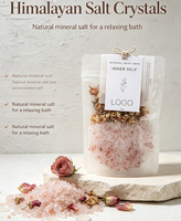 Garam Mandi Bunga Himalaya 150g - Garam Mandi Kristal Alami dengan Bunga Kering dan Pewangi