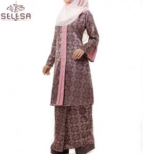 เสื้อผ้าสตรีชาวมุสลิมแบบเกาหลีสมัยใหม่ ผลิตจากโรงงานในจีน ดีไซน์ปักลายลูกไม้ รุ่นบาจูกูรุง มาเลเซีย - Product Image 2
