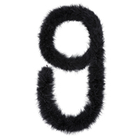 Boa en Plumes de Marabout Naturelles en Gros, Plumes de Dinde Naturelles, 2 Yards, 22g, Boa en Plumes Moelleuses pour Bricolage, Artisanat, Mariage, Fête, Costume de Fête