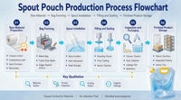 Pochette souple verticale en PE de qualité alimentaire avec bec verseur pour eau, jus, lait et huile d'olive, personnalisable avec logo, recyclable