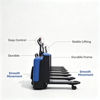 Chariot transpalette électrique YONGJIELI CBD25 à batterie plomb-acide, utilisation facile, robuste, pour entrepôt, pneus polyuréthane, 24V