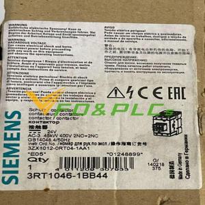 3RT1046-1BB44 Контактор мощности 95A 45 кВт 400 В 24 В DC 2S + <span class=keywords><strong>2</strong></span> <span class=keywords><strong>3</strong></span>-контактный новый оригинальный Spot - Product Image 1
