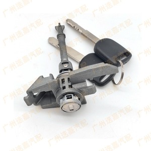 Cylindre de serrure de porte Honda Vezel 72185-T7A-003, côté conducteur, avec 2 clés, serrure cylindrique noire - Product Image 2