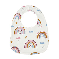 Serviette de salive imprimée pour enfants Bavoir nouveau-né cadeau d'anniversaire bavoirs bébé coton bio