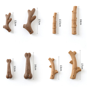 Yeniden kullanılabilir boynuz bambu şekli diş temizleme gerçek tatlar kemik köpek çiğnemek oyuncak için güçlü direnç yavru interaktif Pet oyuncaklar - Product Image 4