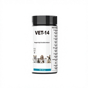 <span class=keywords><strong>Tiras</strong></span> <span class=keywords><strong>Reactivas</strong></span> de <span class=keywords><strong>Orina</strong></span> para <span class=keywords><strong>Perros</strong></span> y Gatos Merydi Vet-14 14 en 1 para Uso Doméstico, Clase I, Certificación CE, Diagnóstico Veterinario - Product Image 2
