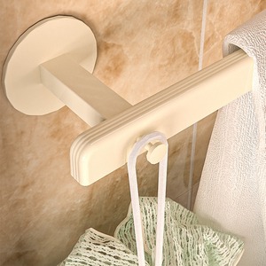 Porte-serviettes mural crème en métal non perforé <span class=keywords><strong>pour</strong></span> salle de bain et salon, support de rangement <span class=keywords><strong>pour</strong></span> toilettes - Product Image 5