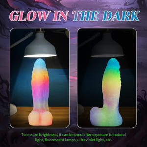 Magic Dragon Luminous Soft Dildo Alien Shaped <span class=keywords><strong>Bai</strong></span> <span class=keywords><strong>Ze</strong></span> Masturbador femenino Sexy Anal Plug 100% Impermeable Gay Sex Toy - Product Image 4