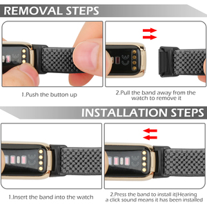 Correa de Nailon <span class=keywords><strong>El</strong></span>ástica Ajustable de Venta Directa de Fábrica para <span class=keywords><strong>Fitbit</strong></span> Luxe, Correa de Repuesto para Hombre y Mujer para <span class=keywords><strong>Fitbit</strong></span> Luxe - Product Image 4