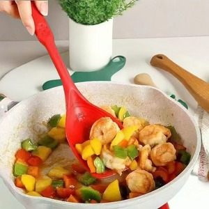 <span class=keywords><strong>Ustensile</strong></span> de <span class=keywords><strong>cuisine</strong></span> SPS153, cuillère à soupe antidérapante antiadhésive, spatule en silicone de qualité alimentaire - Product Image 5