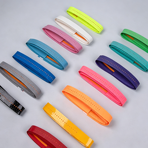 Cinta de agarre para raqueta de bádminton, cinta de agarre extra para raqueta, absorción de impactos, envoltura de PU para el mango de raqueta de tenis y squash, diseño duradero - Product Image 6