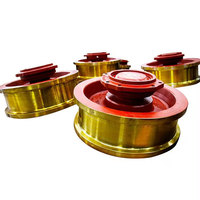 Roues de remorque pour grues portiques, pièces de moteur de machine, roues de palan pour grues, prix compétitif