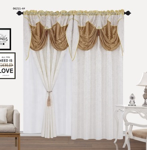 Rideaux en Jacquard vintage à ombrage, style <span class=keywords><strong>château</strong></span>, 84 pouces, pour salon, de luxe - Product Image 6