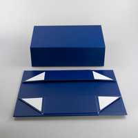 Boîte cadeau rigide pliable personnalisée avec gaufrage, emballage de luxe, carton gris recyclable, fermeture magnétique promotionnelle pour la vente au détail