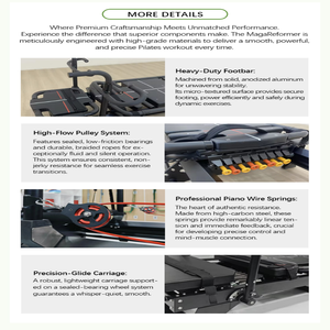 WMegaformer Pilates Reformer de très haute qualité pour la remise en forme et les studios de Pilates, vente flash - Product Image 4