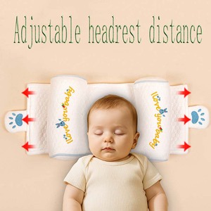 <span class=keywords><strong>Oreiller</strong></span> oblong tricoté sur mesure en coton pur, inclinable, amovible, lavable, doux, respirant, pour le sommeil et l'allaitement - Product Image 5
