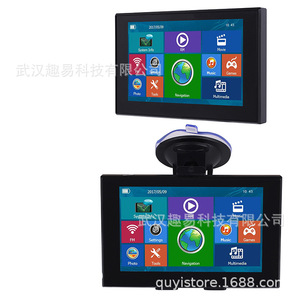 Portable 5 Inch <b>GPS</b> Navigator With Bluetooth FM Radio <b>Navigation</b> For Car Truck Black - Product Image 1