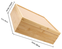 Boîte de rangement rectangulaire en bambou avec couvercle, 5 compartiments, plateau de service pour noix et fruits, boîte organisatrice de collations pour la maison, le bureau et les fêtes