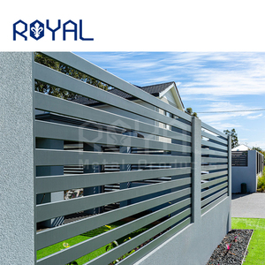 Clôture à lamelles horizontales en aluminium Clôture d'extérieur élégante - Product Image 5