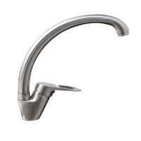 Robinet de cuisine, mitigeur pour évier, robinet mélangeur chaud et froid, robinet de cuisine à poignée unique, bec pivotant, robinet de cuisine pour évier