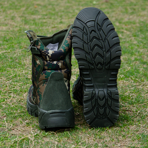 <span class=keywords><strong>Bottes</strong></span> de combat américaines standard DMS, <span class=keywords><strong>bottes</strong></span> tactiques de jungle - Cuir de vachette et PU, motif forêt numérique, pour usage extérieur - Product Image 6