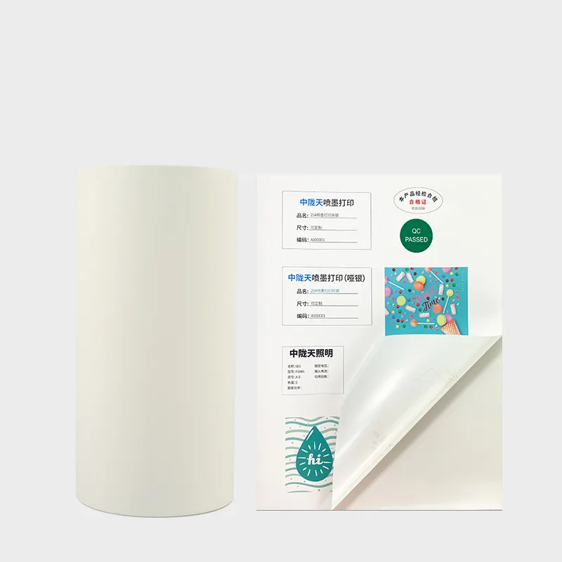 A3 Inkjet printing paper blank inkjet print label water proof label printing paper roll for Epson Inkjet printer