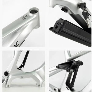 Vélo de montagne <span class=keywords><strong>électrique</strong></span> à suspension intégrale avec fourche sans fil Rock Shox, cadre en alliage d'aluminium, 12 vitesses, <span class=keywords><strong>moteur</strong></span> central 48V 500W, hydraulique - Product Image 2