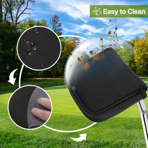 Housse de tête de putter carrée en nylon personnalisée, housse de driver de golf, housse de club, housse de putter de golf mallet - Product Image 5