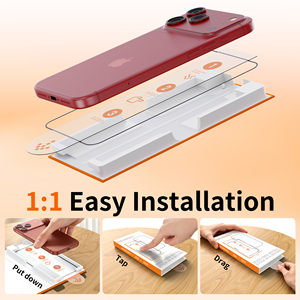 Protection d'écran en <span class=keywords><strong>verre</strong></span> trempé 9H de qualité AAA, anti-rayures, installation facile, couverture complète, sans poussière, pour S25 S26Ultra - Product Image 2