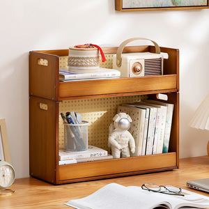 Children's <b>desktop</b> bookshelf, storage <b>shelf</b>, bookcase, desk <b>shelf</b>, simple small bookshelf, living room study storage rack - Product Image 3