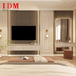 Juegos de Muebles de Dormitorio Modernos de Alta Calidad IDM, Estilo Contemporáneo de 5 Estrellas para Hoteles y Apartamentos, Hechos de Panel de Madera - Product Image 3