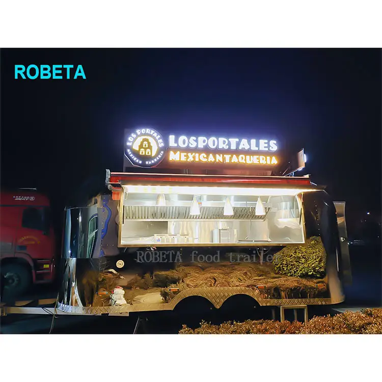 4M 5M 6M 7M 8M 9M 10 M Mobiele Voedsel Trailer 10 Meter Koffie sap Trailer Food Truck Voor Kebab