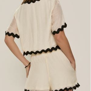 2025 OEM Hot Selling Fashionable Women's Casual Cotton Linen Two-Piece <b>Set</b> New Style Solid <b>Sexy</b> Short Sleeve Top Knee Canvas - Product Image 4