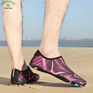 GANXING Phụ Nữ Đàn Ông Thể Thao Mềm Sneaker Da Chân Trần Vớ Nhanh Khô Aqua Nước Giày Cho Bãi Biển