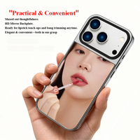 Coque de téléphone miroir électroplaquée texture métallique en PC rigide pour protection quotidienne iPhone 15 16 17 Pro Max, prise en charge des couleurs personnalisées