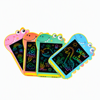 Tablette d'écriture LCD Dinosaure en promotion avec faceplate personnalisable et accessoires pour enfants d'âge préscolaire