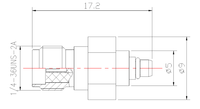 Adaptateur MMCX mâle vers SMA femelle, connecteur coaxial RF 50 ohms pour module de transition de test