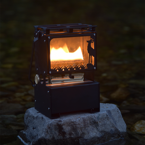 <span class=keywords><strong>Lampe</strong></span> à pétrole portable rétro en acier au carbone, alimentée au gaz, pour camping et barbecue avec vue sur les flammes et lanternes de camping pour usage extérieur - Product Image 2