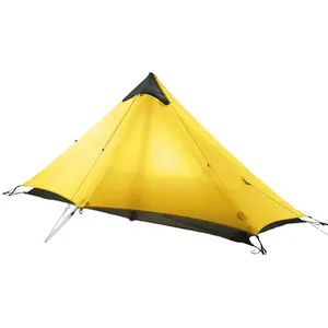 Ультралегкая Всесезонная палатка с масляным покрытием, уличная палатка на 1 человек, 3F, двухслойная силиконовая палатка для кемпинга, водонепроницаемая> 3000 мм