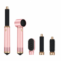 Styler capillaire 5 en 1 : Fer à boucler, Lisseur, Brosse soufflante, Sèche-cheveux pour femme, utilisation quotidienne à la maison, en voyage et en salon, pour cheveux humides ou secs