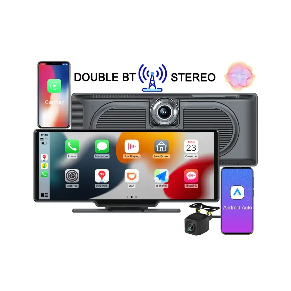 Portátil Apple Car Play Monitor no Traço Stereo Android Auto Car Play 9.3 "10.26inch Touch Screen Gps Navegação Do Carro Dvd Player