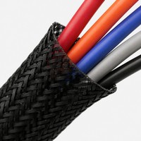 Funda trenzada de nailon de tejido abierto reforzada para mascotas, de alta resistencia, para cables de rack de servidor, grado premium, profesional, de alto rendimiento