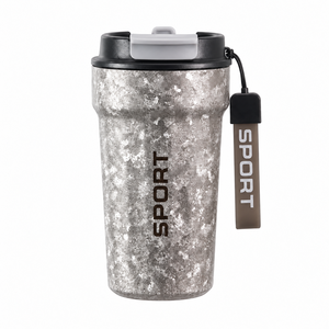 Large Capacity Portable Pure Titanium Coffee <b>Cup</b> 380ml Water Tumbler with <b>Straw</b> - Product Image 4
