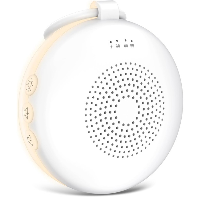 Portable Sound Machine Baby with 12 Sounds Wireless Speaker White Noise Sound Machine with Night Light