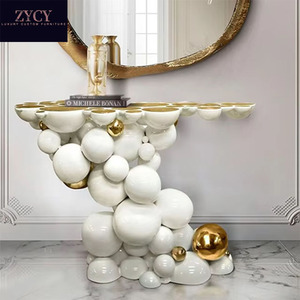 Chi Phí Hiệu Quả OEM/ODM Hiện Đại Sang Trọng Bọt Phong Cách Phòng Khách Giao Diện Điều Khiển Bọt Khắc Thép Không Gỉ Nghệ Thuật Sáng Tạo Bàn Cà Phê - Product Image 5