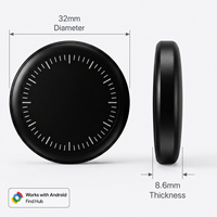 Longue autonomie de la batterie pour balise intelligente, étanche à la poussière IP6X, avec contrôle à distance par application et suivi en temps réel pour clés, sacs et animaux de compagnie