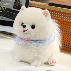 Peluche réaliste de chien Pomeranian mignon pour le confort des enfants au moment du <span class=keywords><strong>coucher</strong></span>, comme cadeau - Product Image 1
