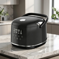 GB-MC5019 Cuiseur à riz numérique 12 fonctions, en plastique, 3L/5L, 500W/650W, avec cuve intérieure en alliage d'aluminium, cuiseur vapeur en acier inoxydable, cuillère et tasse